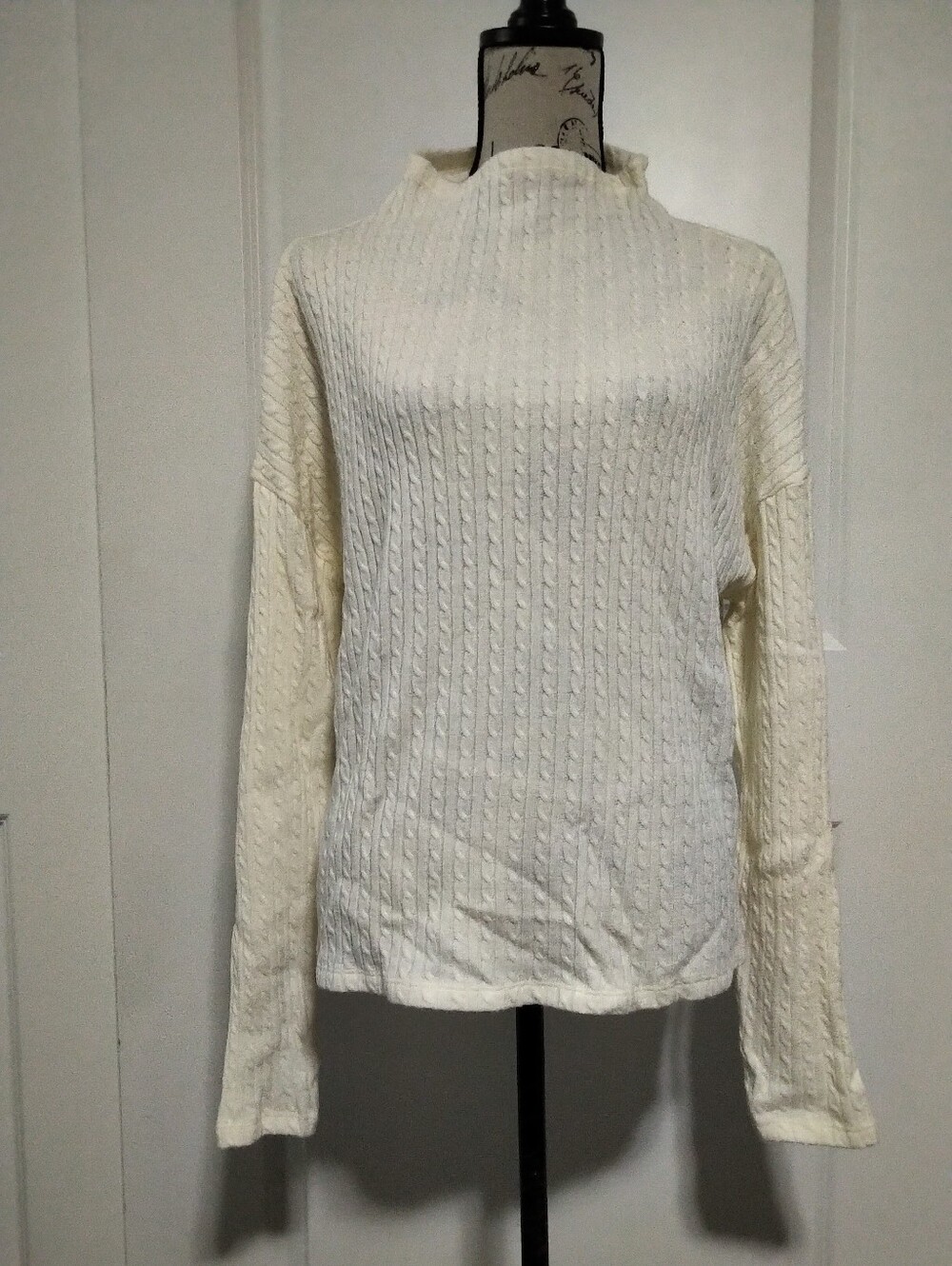 Bobi Los Angeles Cream Crewneck Sweater - Size M